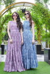Glamours By Chansi Trendz CT 16 Multilayer Georgette Printed Gown Suppliers In India